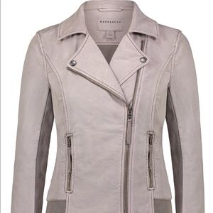 Marrakech suede Parkway Moto Jacket - XS